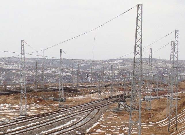  鐵路觸網鋼支桿
